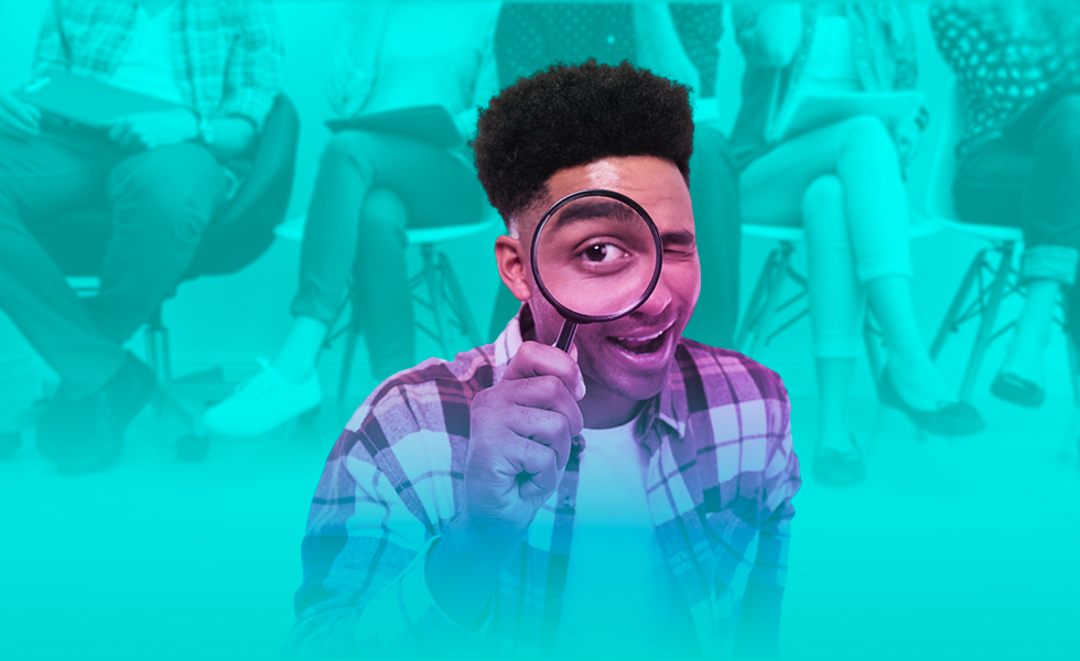 Student zoekt naar stage.